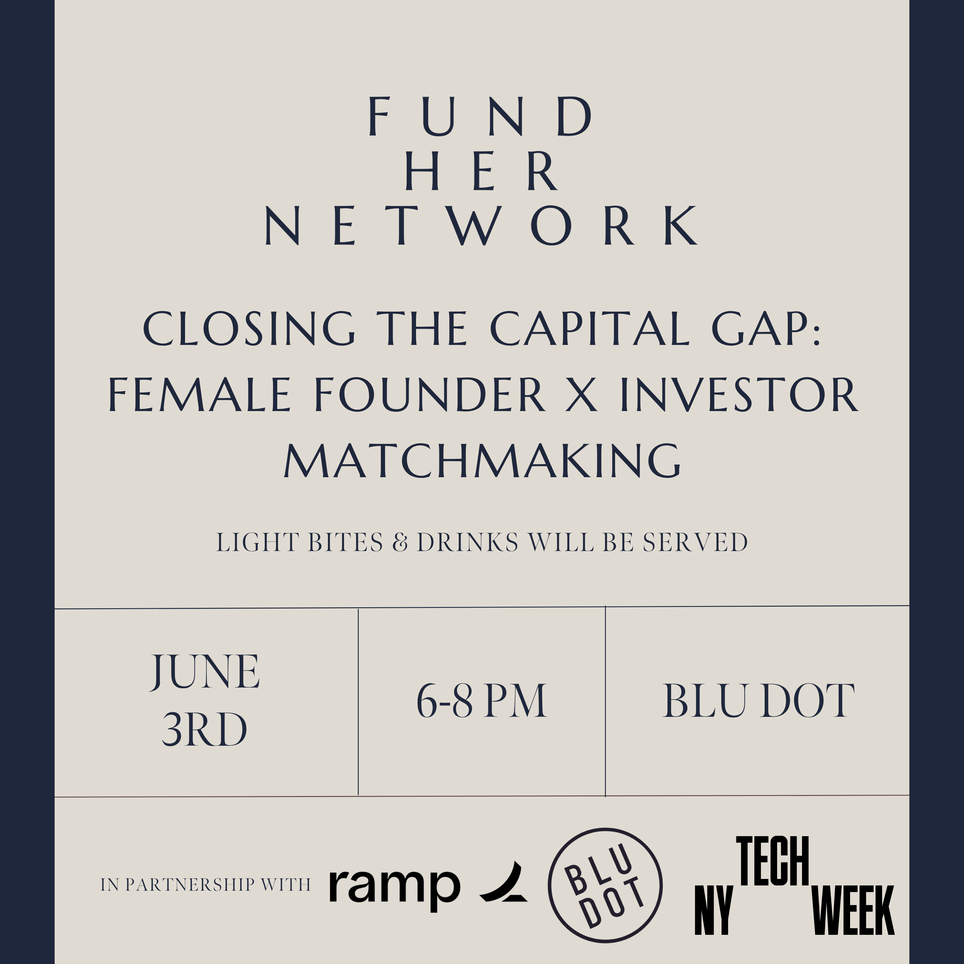 Cover art for #Closing the Capital Gap: Female Founder x Investor Matchmaking for NYTechWeek in Partnership with Ra — New York, NY