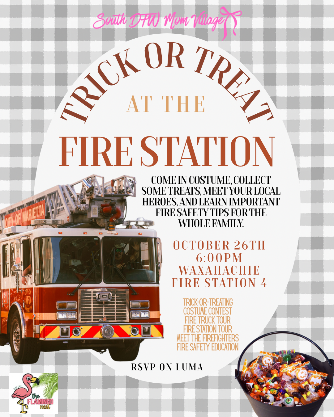 October 26th: Fire Station Trick Or Treat